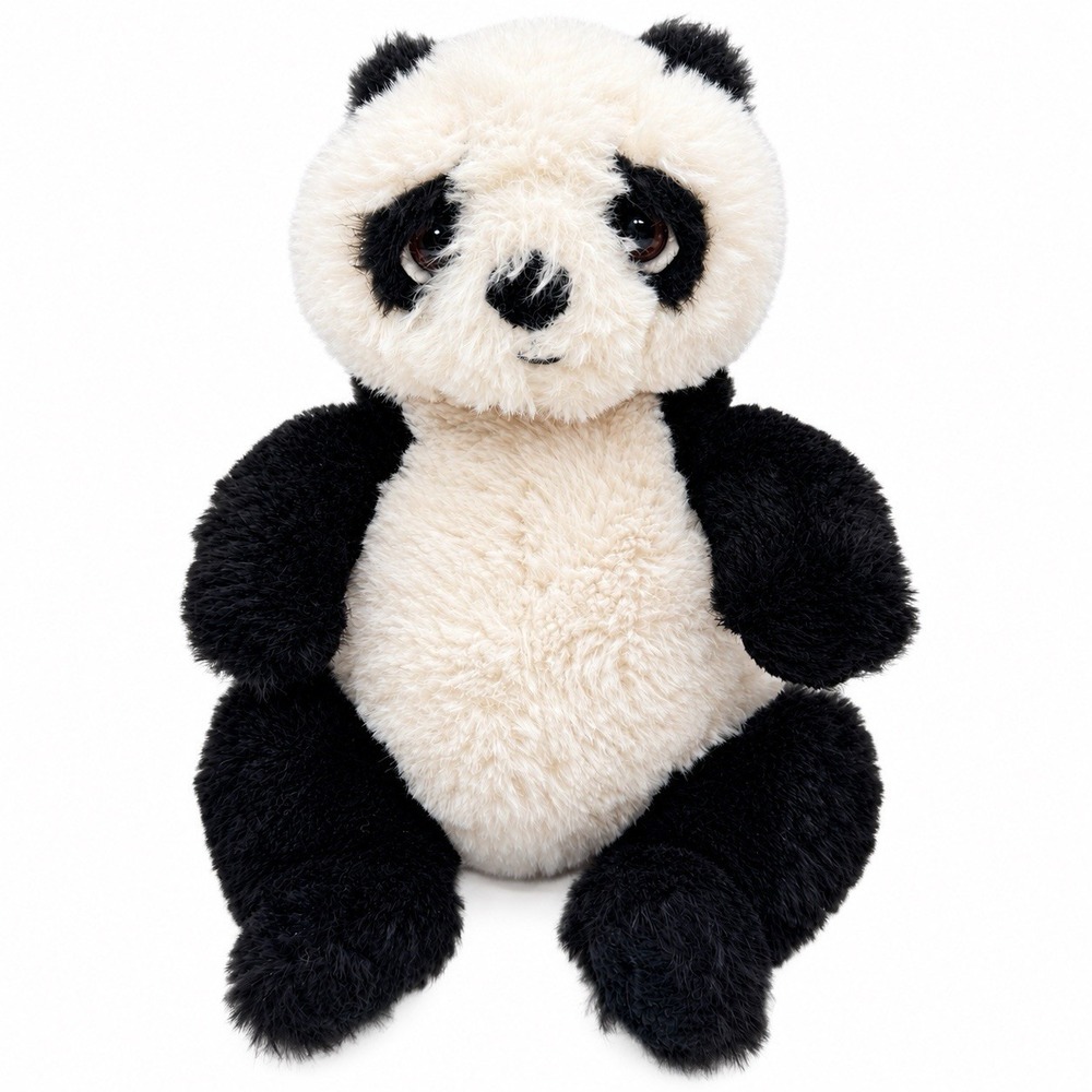 Bukowski Sweden Plush Panda Bear Stuffed Animal 10" Black White Lovey Rare